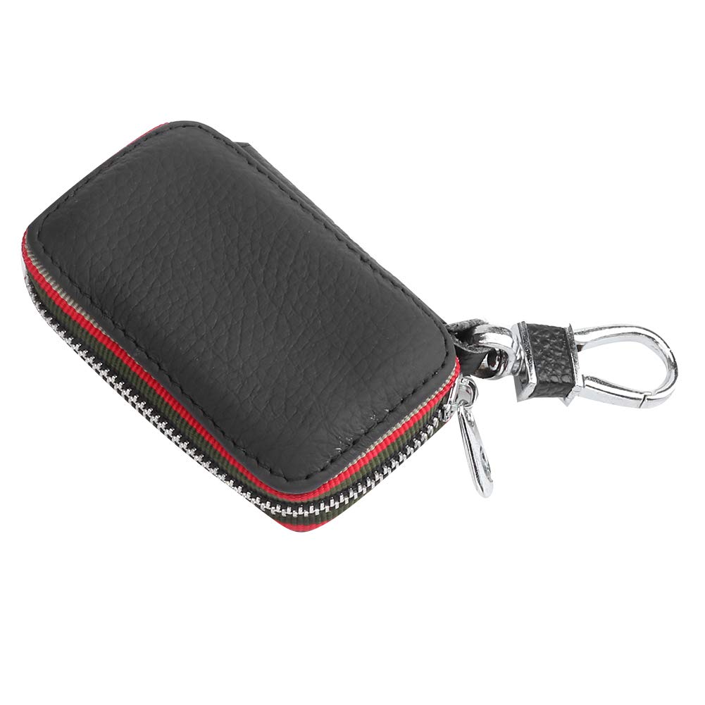 Zoeyilan Autoschlüssel-Etui, universelle Premium-Schlüsselanhänger-Abdeckung, echtes Leder, Auto-Smart-Schlüsselanhänger, Schlüsselanhänger-Halter, Metallhaken und von Zoeyilan