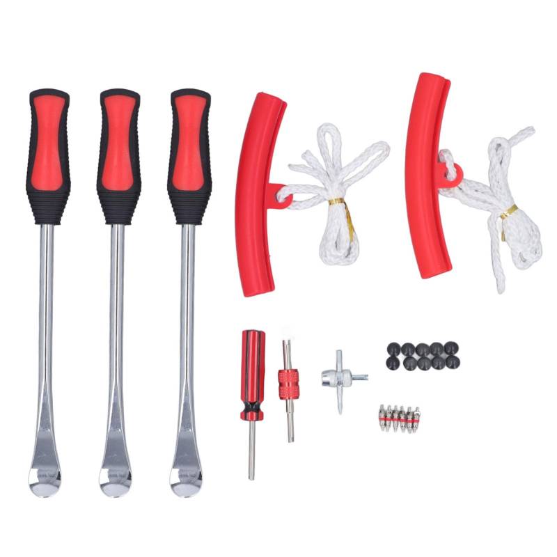 Zoeyilan Reifenlöffel Kit, Reifenwechselwerkzeug, 24 pcs Multifunktionaler Reifenwechsler -Reifen -Entfernungstool Kit für Motorrad -Rasentraktor von Zoeyilan