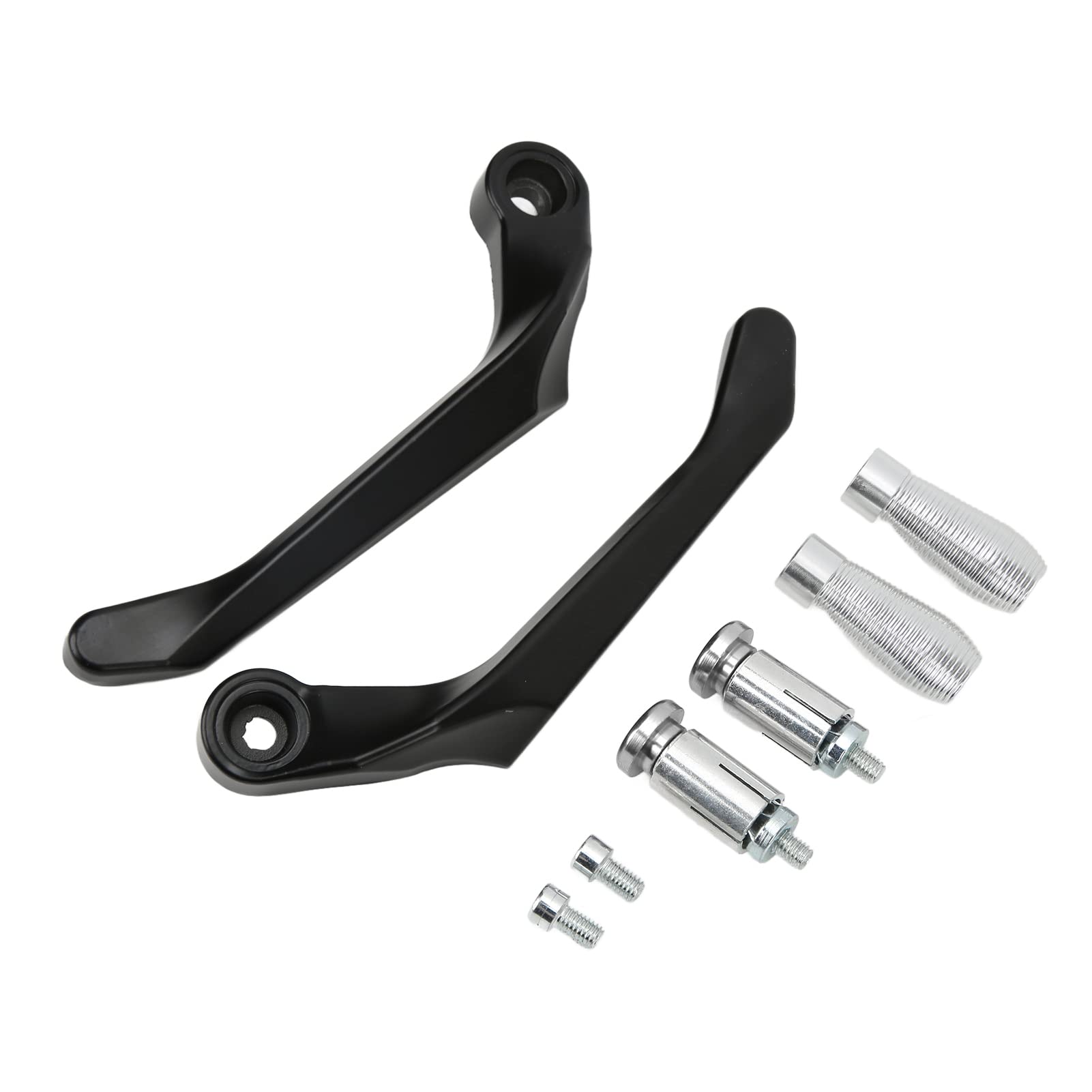 Zohisin 2-teiliges Motorrad-Hebelschutz-Set aus Aluminiumlegierung, Brems-Lenkerschutz für Mountainbikes, Silber (Silber) von Zohisin