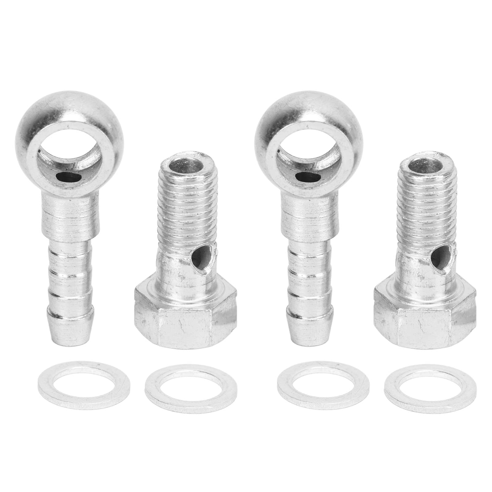 Zohisin M8 Banjo-Schlauchanschlüsse, M8 Banjo, rostfrei, 0 x 3, 0 x 2, M8 Turbolader, Banjo-Schlauch, Bremsleitungsanschlüsse, Adapter, Unterlegscheiben aus Edelstahl für 5 mm von Zohisin