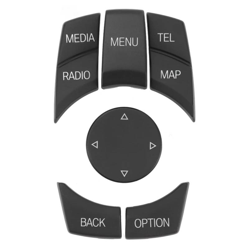 Zohisin Mittelkonsole Multimedia-Kit Multimedia-Steuertastenabdeckung für E84 E70 E71 E72 E81 E82 Chassis matt (Mattschwarz) von Zohisin