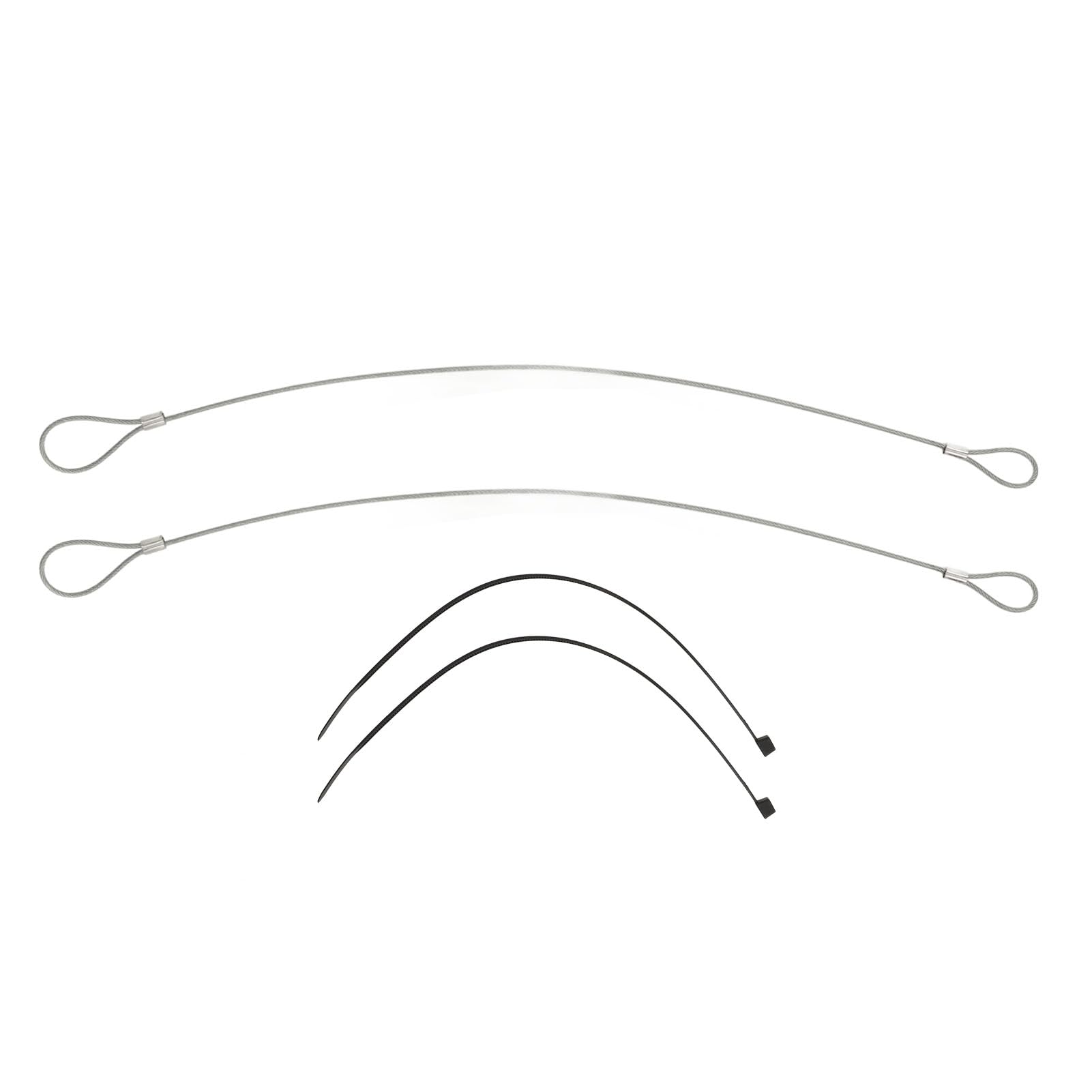 Zohisin Motorhauben-Entriegelungskabel Motorhauben-Entriegelungskabel-Kit 19 0×14 0×1 2-teiliges Not-Hauben-Entriegelungskabel-Kit RP604802 Ersatz für C4 1984 bis 1996 von Zohisin