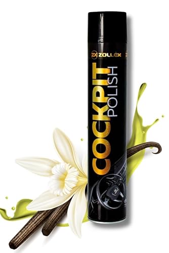 Zollex Cockpitspray Vanille Vanilla Innenraumreiniger, Autoreinigung Auto Car Interior Premium Cockpitspray für Auto und LKW Professionelle Pflege für Armaturenbrett & Kunststoffoberflächen - 750ml von Zollex GmbH