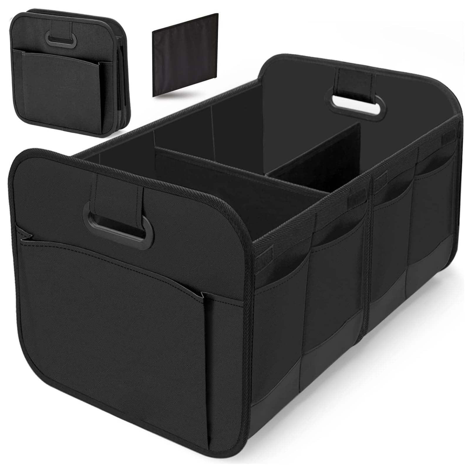 Auto Kofferraum Organizer für Seat/Cupra ATECA Baujahr 2016-2021 2022 2023 2024, Auto Organizer Toolbag Zusammenklappbarer Auto Organizer Kofferraum mit Fächern(Bla-ck) von Zolytrax