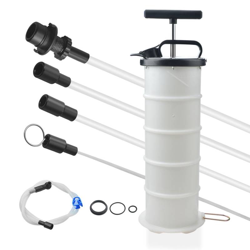 Zoomtools 6.5L Vakuum Öl & Flüssigkeit Extraktor Pumpe Kühlmittel Öl Extraktor Transfer Handpumpe von Zoomtools