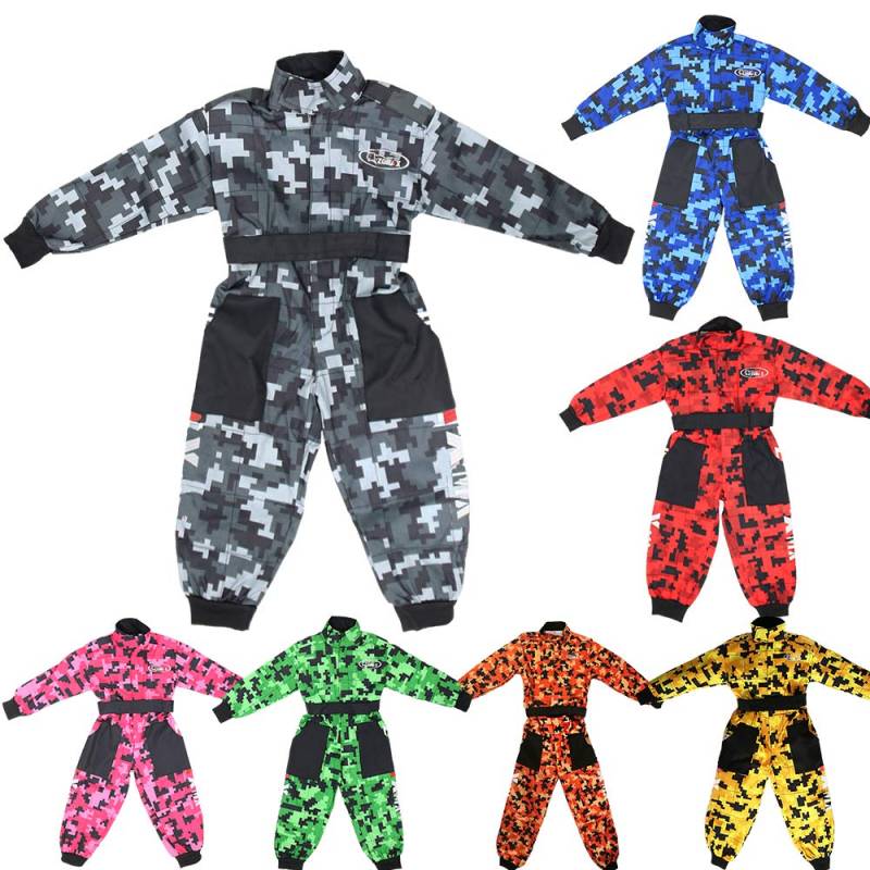 Zorax Weiche Innenseite/robuste Außenseite CUB Kids Motocross CAMO Anzug Kinder Motorrad Motorrad Rennkleidung Kinder ATV Kart Anzug Overall von Zorax