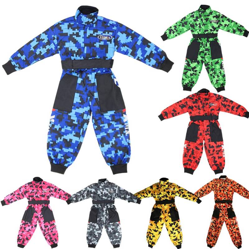 Zorax Weiche Innenseite/robuste Außenseite CUB Kids Motocross CAMO Anzug Kinder Motorrad Motorrad Rennkleidung Kinder ATV Kart Anzug Overall von Zorax