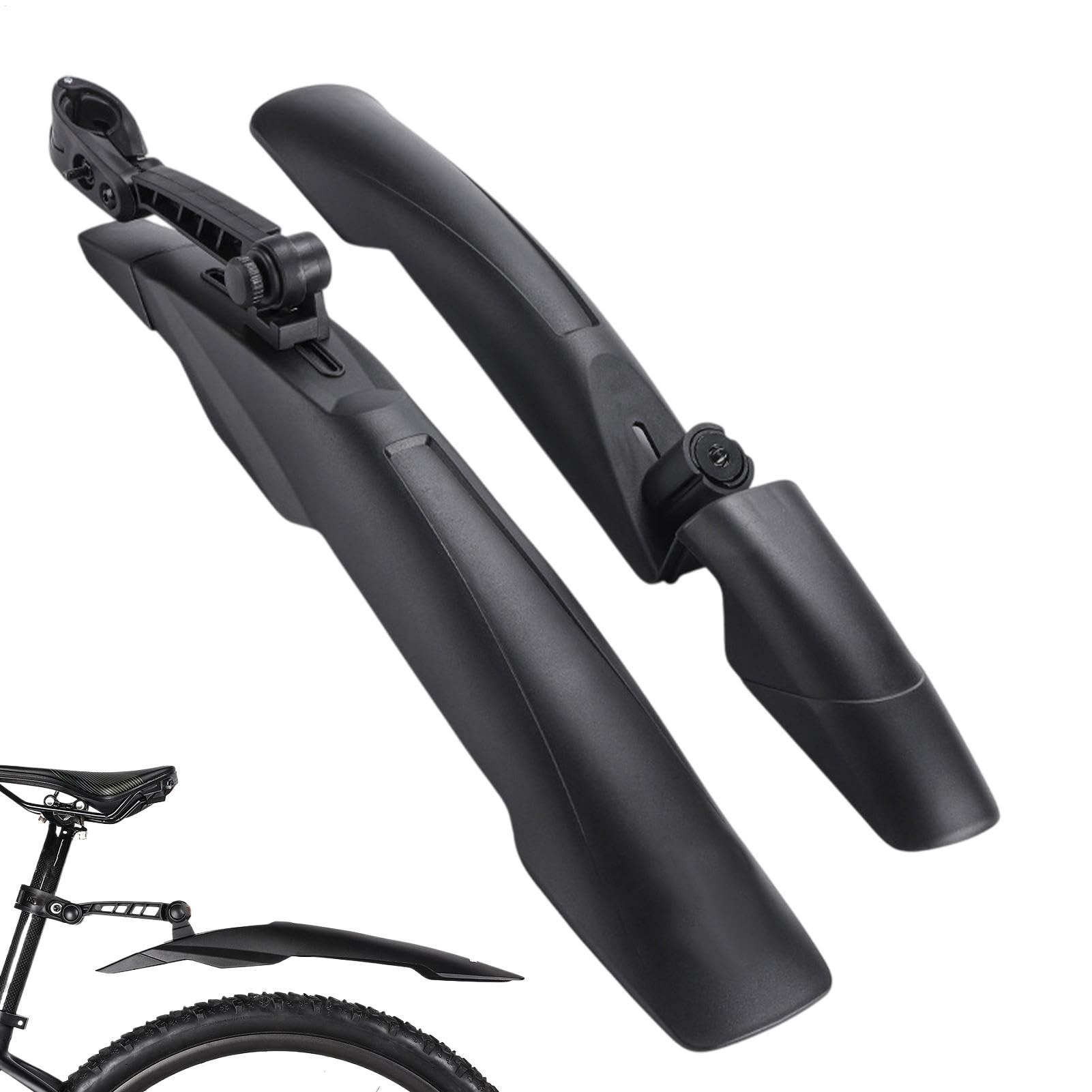 Fenders Set, Adjustable Bicycle Mudguards, Extra Wide and Long Sturdy Fenders, Ideal for Road and Mountain Bikes, Provides Protection Against Mud and Debris, ABS von Zqkimzi