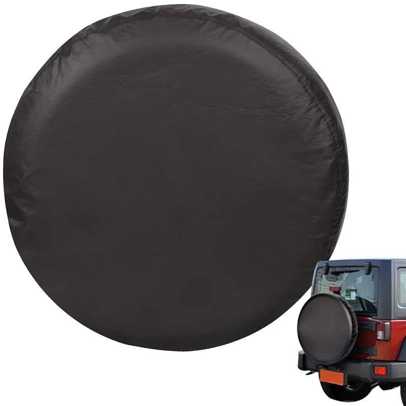 Weatherproof Tire Cover, Oxford Cloth Tire Cover, Dust-Proof Wheel Cover, Travel Trailer Accessory, Heavy-Duty Water-Resistant Travel Trailer Spare Tire Cover for 30-32 Inch Wheels von Zqkimzi