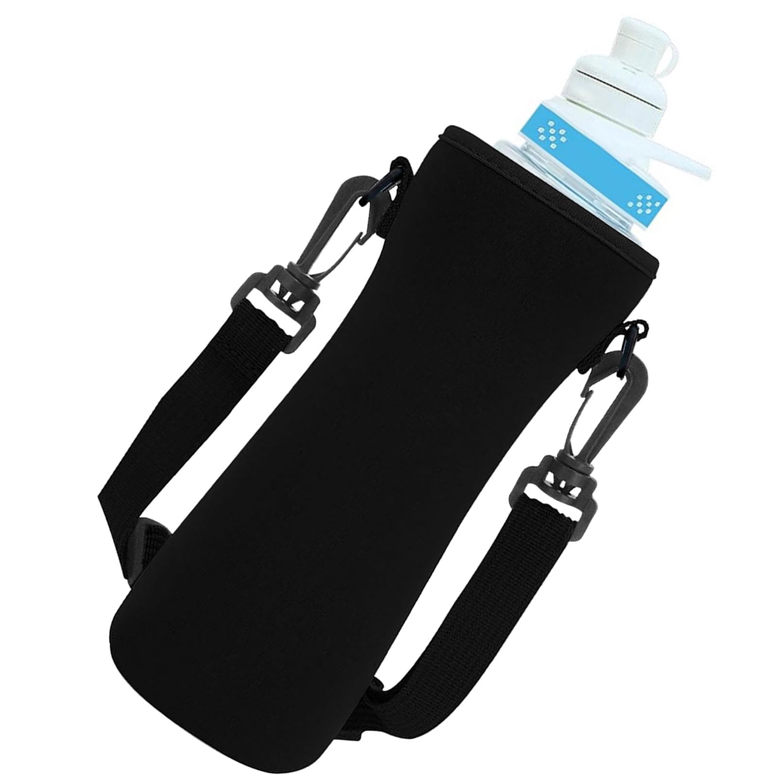 Zqkimzi Neopren-Flaschenhülle, Neopren-Wasserflaschenhalter | Trägerhaltertasche | Ergonomische Wasserflaschenhalter-Tasche, isolierter Flaschenhalter, Wasserflaschen-Taschenträger für Erwachsene von Zqkimzi