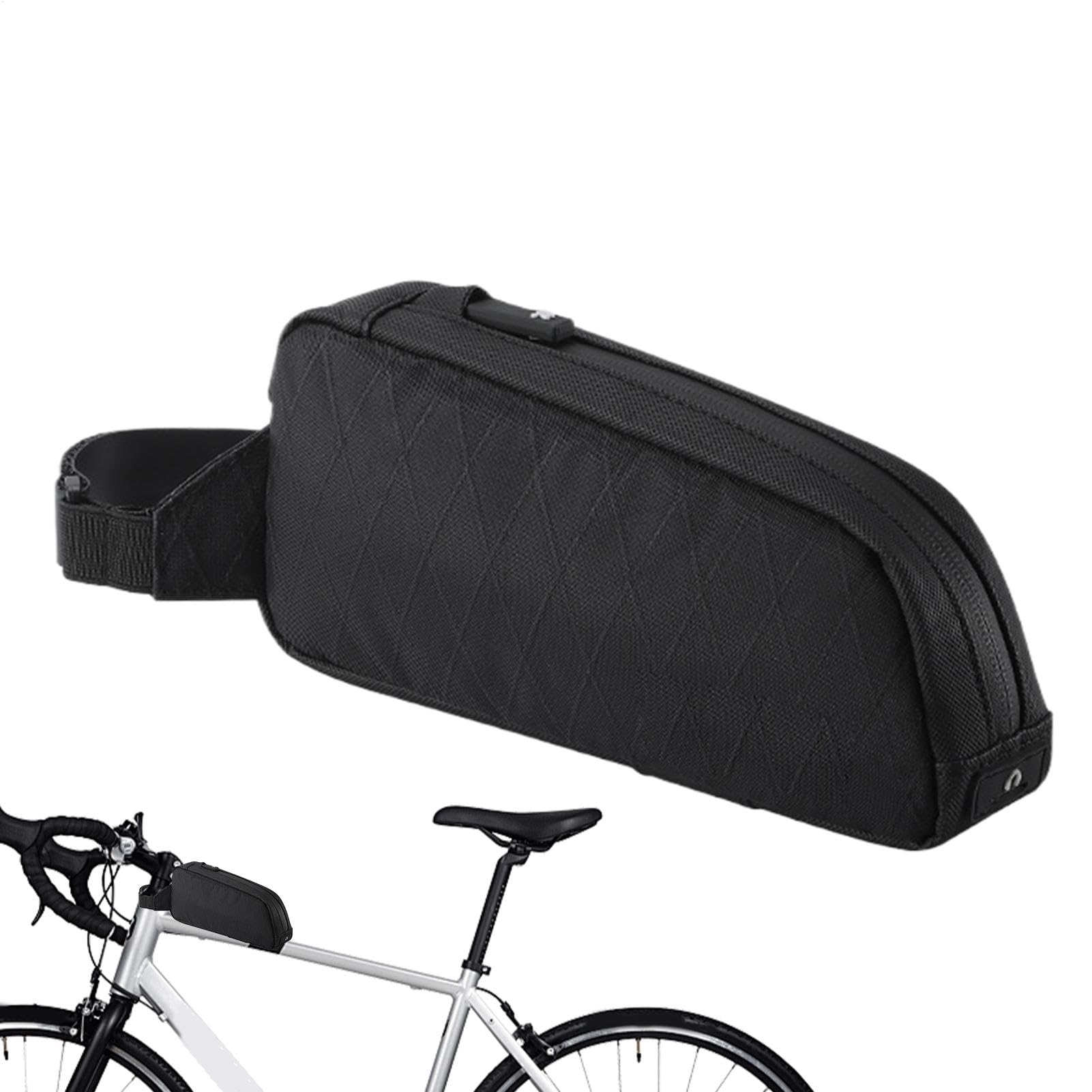 Zqkimzi Top Tube Bag, Cycling Frame Pouch, Biker Front Frame Bag, Road Cycling Pouch, Phone Holder Bag, Cycling Accessories, Large Capacity Bag, Frame Pouch, Biking Front Pouch, for Riding von Zqkimzi