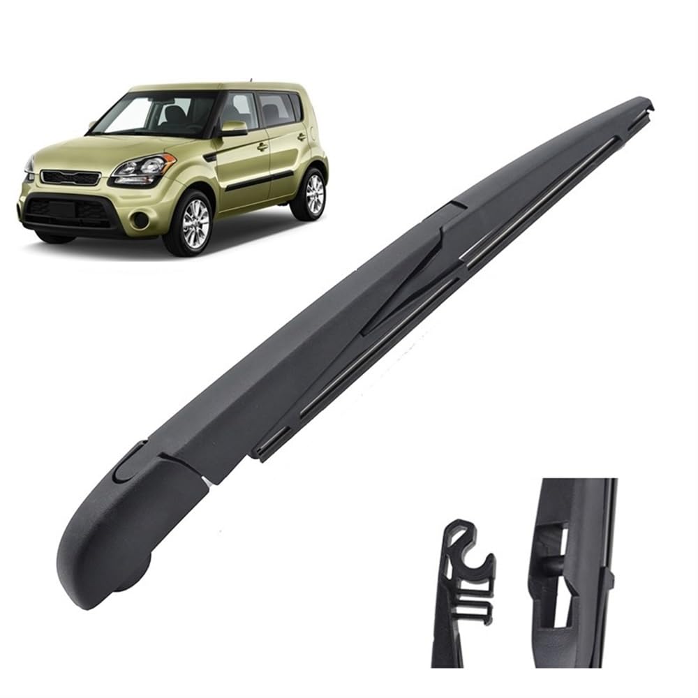 Auto-Scheibenwischer-Set für Kia Soul MK1 2009–2013,Vorne + Hinten Wischer Klingen,Das Material ist langlebig und die Fenster sind sauber von Zqxltsy