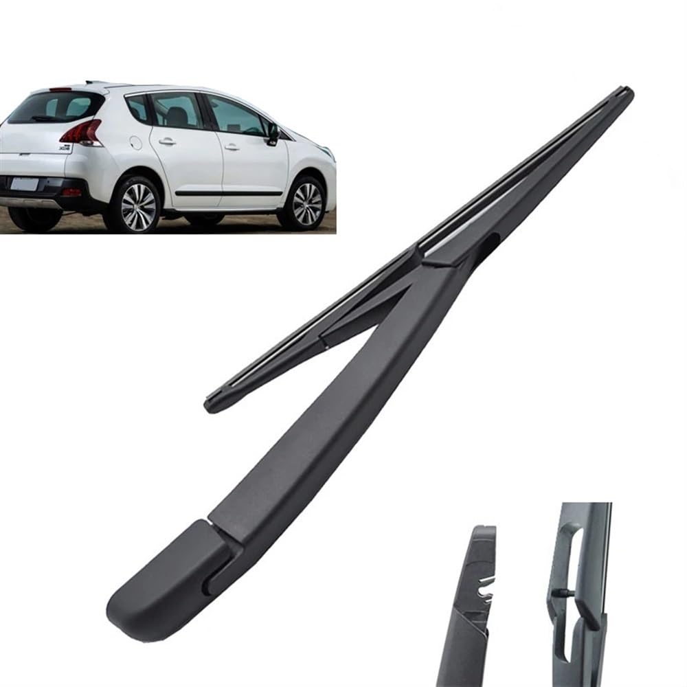 Auto-Scheibenwischer-Set für Peugeot 3008 MK1 2008–2016,Vorne + Hinten Wischer Klingen,Das Material ist langlebig und die Fenster sind sauber von Zqxltsy