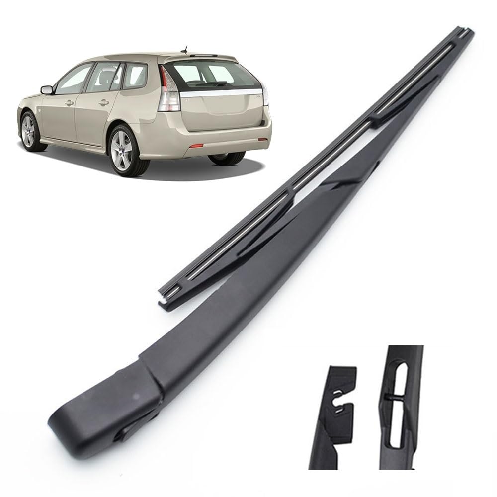 Auto-Scheibenwischer-Set für SAAB 9-3/9.3 Kombi MK2 2003–2012,Vorne + Hinten Wischer Klingen,Das Material ist langlebig und die Fenster sind sauber von Zqxltsy