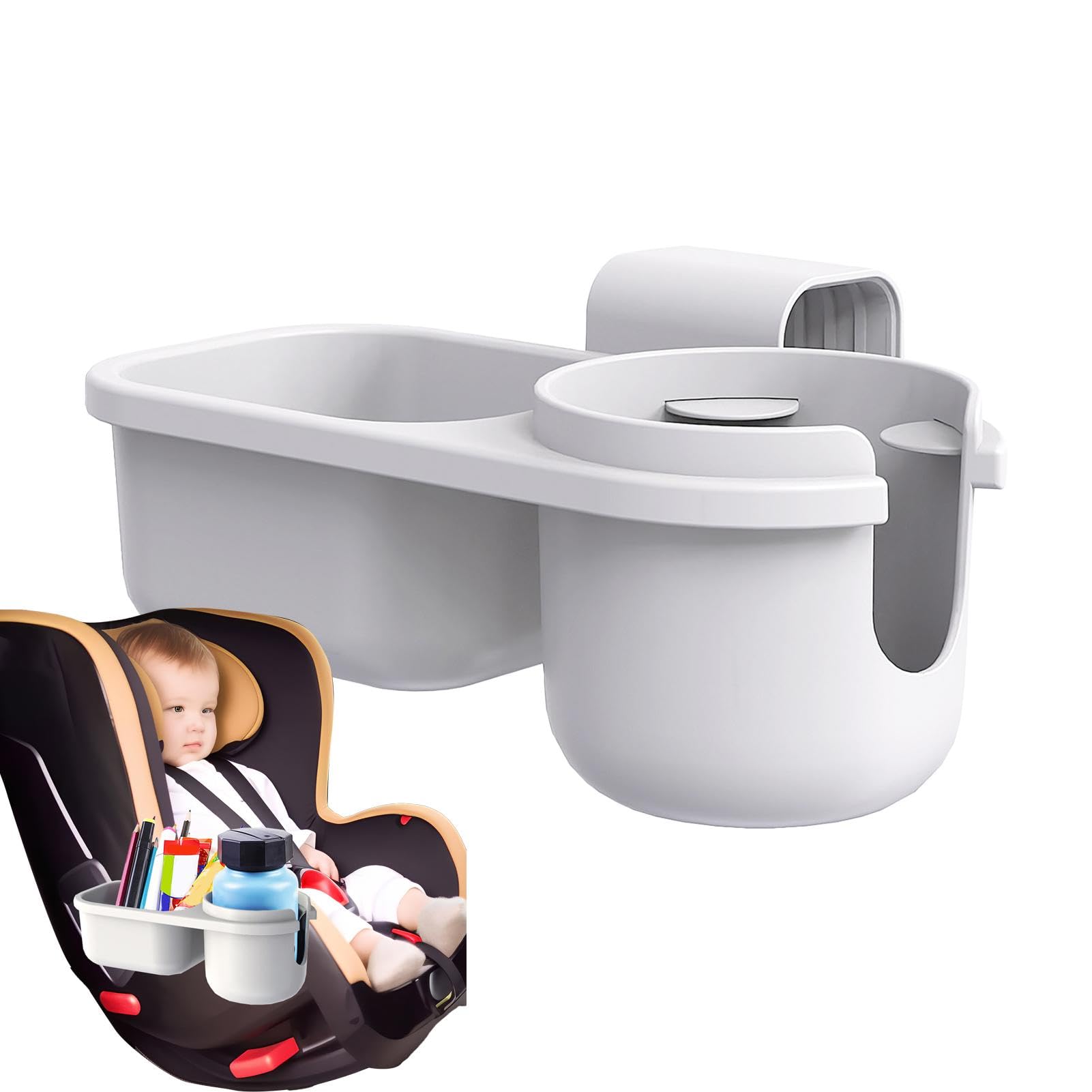 Zuasdvnk Kinderwagen Getränkehalter Getränkehalter für Kinderwagen, Multifunktionaler Getränkehalter für Kinderwagen, Kinderbecherhalter für Autositz, Getränkehalter für Rollstühle von Zuasdvnk