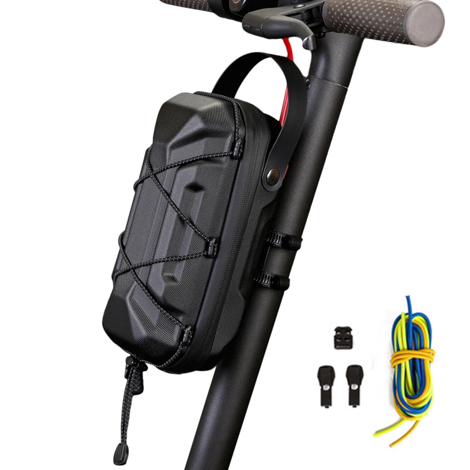 Zuasdvnk Wasserdichte Scooter-Aufbewahrungstasche, Elektro-Scooter-Lenkertasche zum Tragen von Ladegeräten, Werkzeugen, Reparaturwerkzeugen/große Kapazität/tragbar von Zuasdvnk