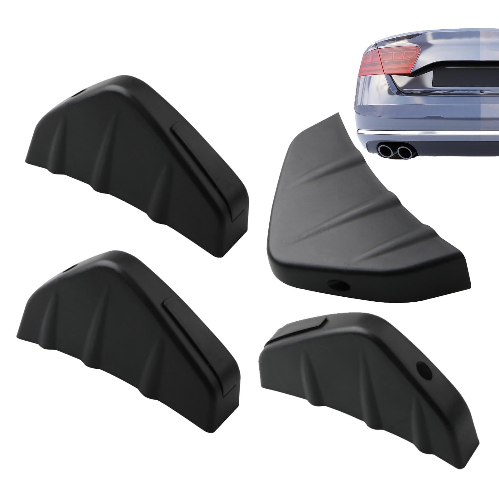 Zubehors Haifischflossenschutz, Hecklippensplitter, Flügel-Lippendiffusor-Splitter, Diffusor Anti-Crash-Diffusor für Auto SUV LKW Enhanced Lower Bumper Spoiler von Zubehors