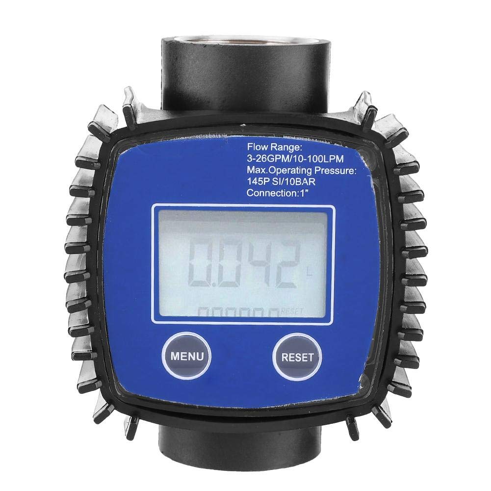 Durchflussmesser,Flow Meter Digitalanzeige Hohe Genauigkeit Wasser Durchflussmesser 1 Zoll Innengewinde Digital Turbine Flow Meter,5-120 Liter/Minute,Maximaler Druck 40bar von Zunate