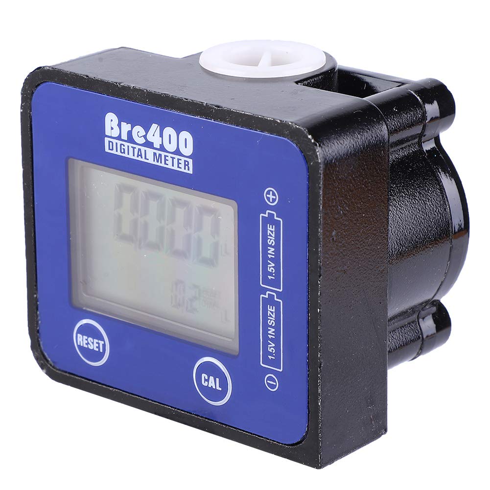 Durchflussmesser Oil Flow Meter LCD Anzeige Hohe Genauigkeit Aluminiumlegierung Kraftstoff Durchflussmesser 1/2"Durchflussmesser,1-30L / Min,Maximaler Arbeitsdruck 70BAR von Zunate