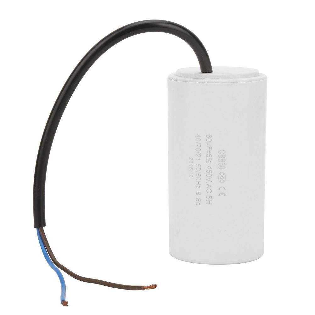 Kondensator,CBB60 Capacitor 60uf Startkondensator Laufkondensator CBB60 Umweltfreundlicher Motorbetriebskondensator 450V 60uf ESR 0.2 für elektrische Haushaltsgeräte von Zunate