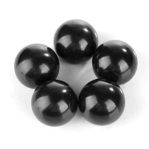 Kugelumschaltknopf,Ball Knob bakelit BM6 * 25 Runde Bakelit Ball Schalthebel Schaltknauf Werkzeugmaschine Ersatz Kupfereinsatz,5 Stücke von Zunate