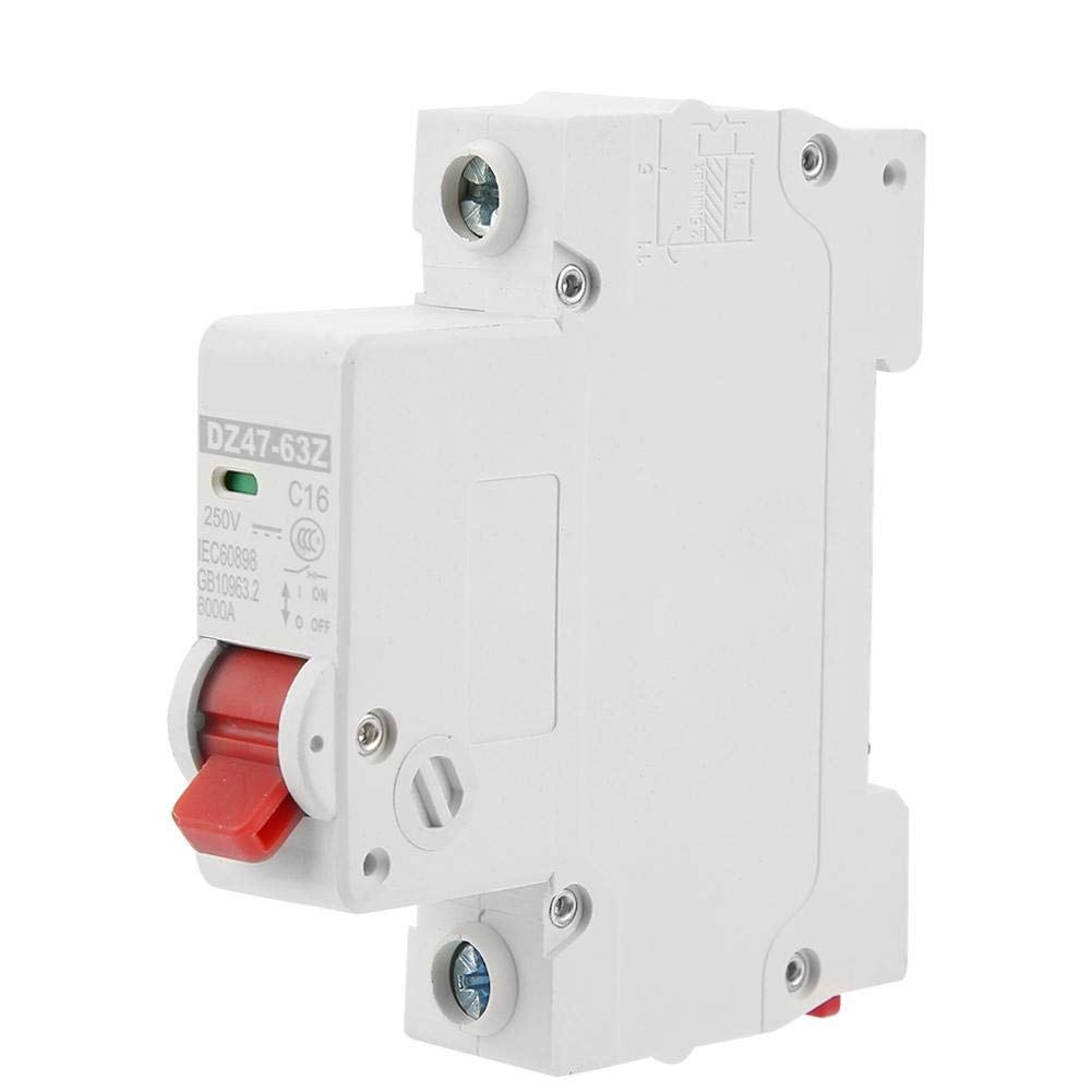 Leistungsschalter,DZ47-63Z-1P 16A 6KA 250V DC Leitungsschutzschalter Solar Leckschutz Luftschalter Photovoltaik DC Leitungsschutzschalter 1P Circuit Breaker Schutzschalter von Zunate