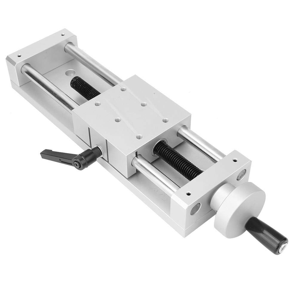 Linearschienentisch,Aluminiumlegierung 50 mm / 100 mm / 150 mm Hub Sliding Table Linear Rail Stage 196N Schiebetisch linearer Schienen Stadium Kreuz 80 * 80mm Linearschlitten Linearführung(150mm) von Zunate