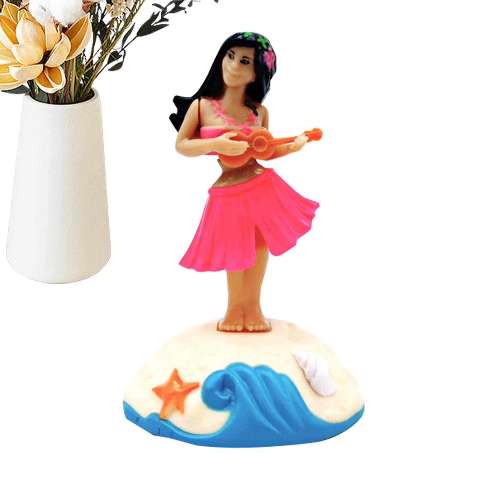 Dashboard Girl, hawaiianisches Mädchen schüttelt Kopfautos Ornament | Road Trip Car Innenkartondekorationen für Beachbartisch, Couchtisch, Bücherregal, Schlafzimmer von Zunetsutock