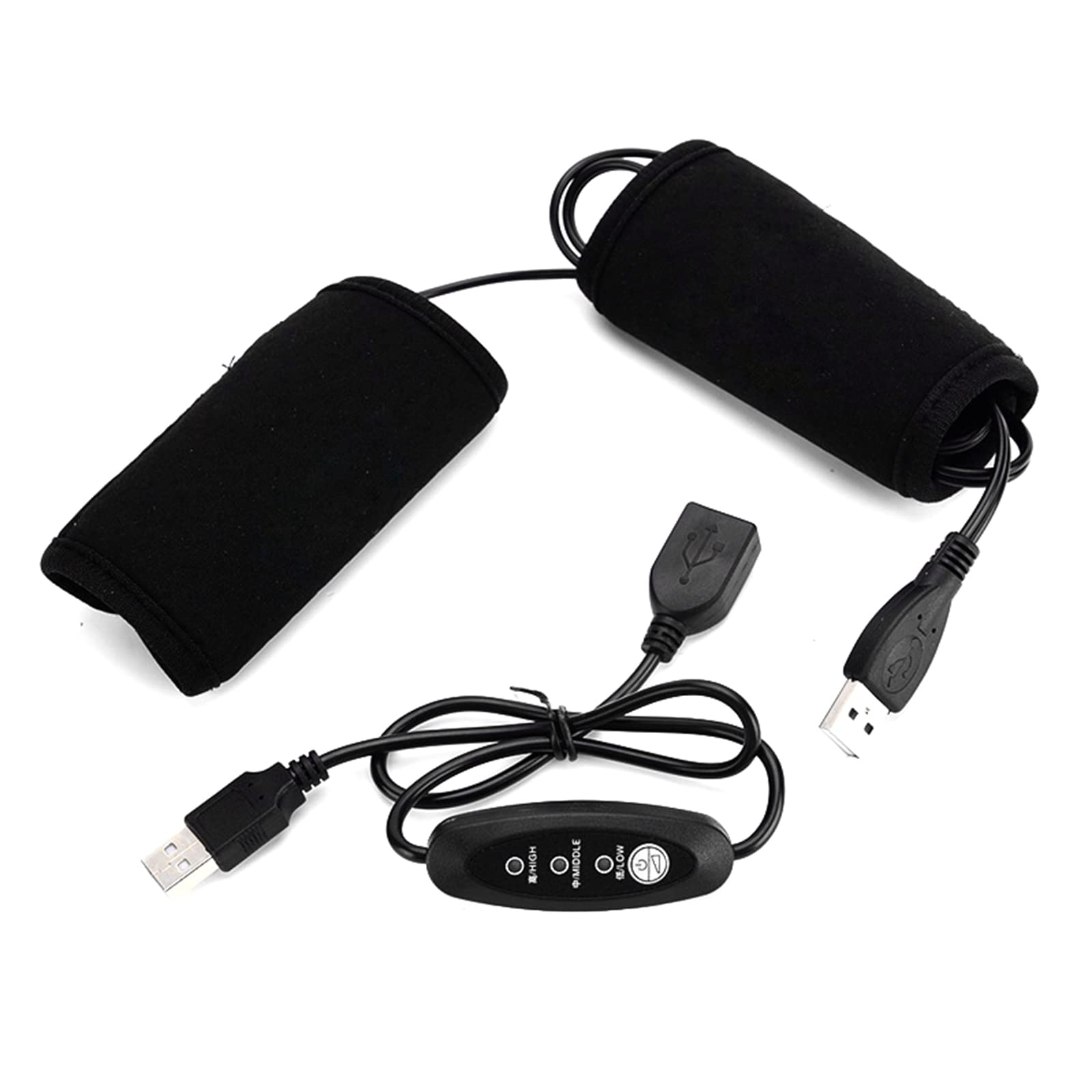 ZwaitL Motorradgriff Beheizte Pads 5V USB Beheizte Griffe Einsätze Lenker Handwärmer Set von ZwaitL