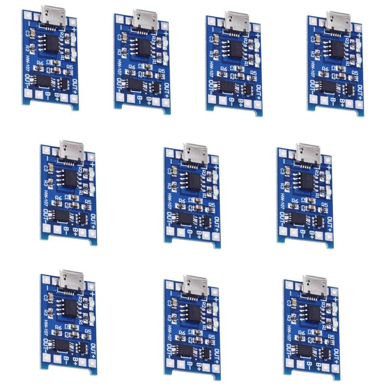 10pcs Typ C Ladeplatine Mit Überstromschutz Lithium Batterieladungsmodulen Upgrades Für 18650 Batterien von Zxfdsfdbnm