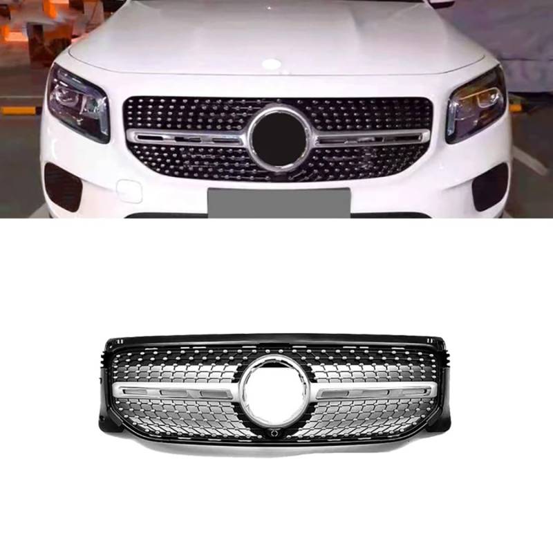 ABS/Auto-Frontgrill für Mercedes Benz GLB 2020-2023,Auto-Frontstoßstangengrill-Ersatz von Zyfwzc