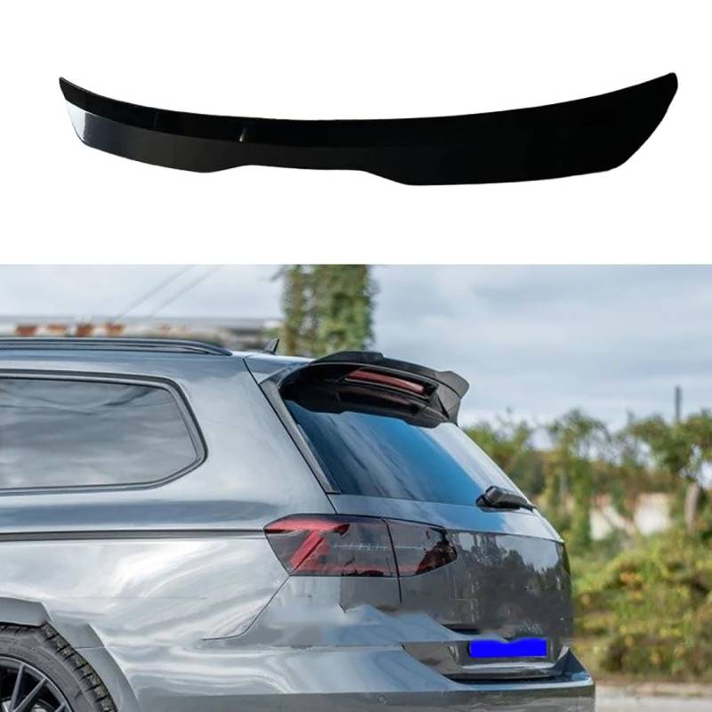 Zyfwzc Auto-Dachspoiler für VW Passat B8 Estate 2015+,Heckspoiler,ABS-Material,Glossy Black von Zyfwzc