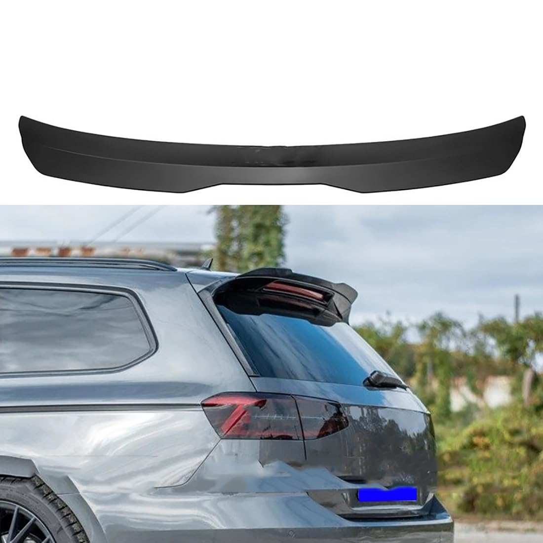 Auto-Dachspoiler für VW Passat B8 Estate 2015+,Heckspoiler,ABS-Material,Unpainted Color von Zyfwzc