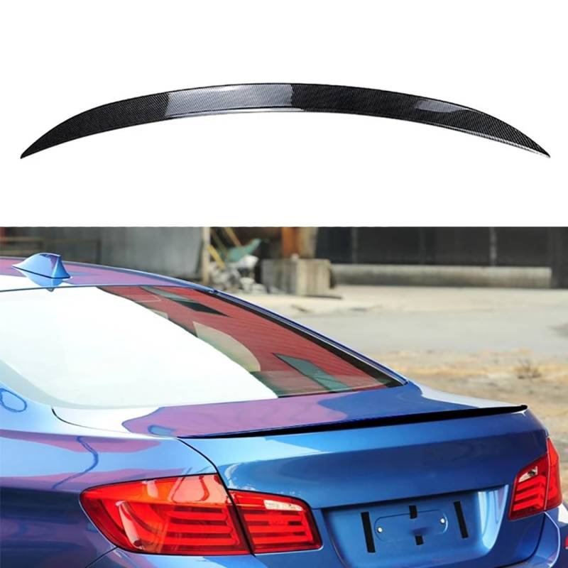 Zyfwzc Auto-Heckspoiler für BMW 5 Series F10 2011-2017,ABS-Heckspoiler,Heckklappenflügel,Carbon Look von Zyfwzc