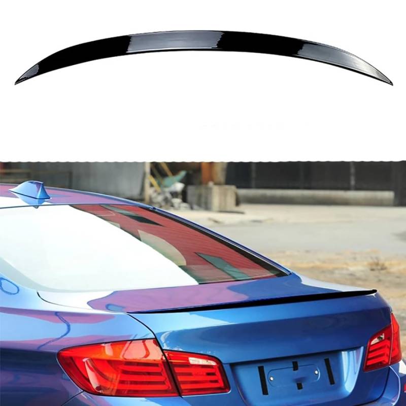 Zyfwzc Auto-Heckspoiler für BMW 5 Series F10 2011-2017,ABS-Heckspoiler,Heckklappenflügel,Glossy Black von Zyfwzc