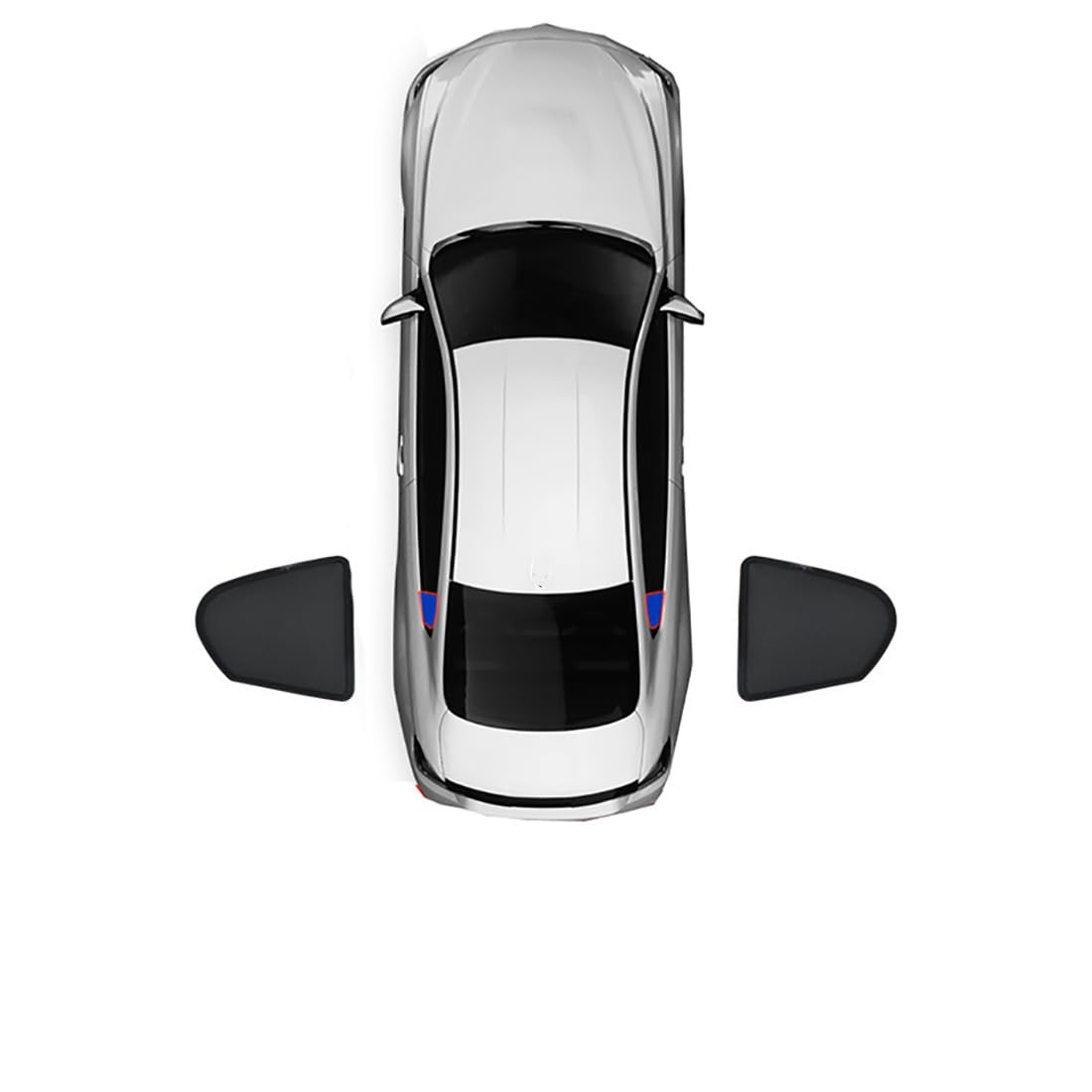 Auto-Sonnenblenden für Renault Kadjar 2015-2023,Sonnenschutz und Wärmedämmung,Seitenfensterblende,Black-Black-Triangular Window von Zyfwzc