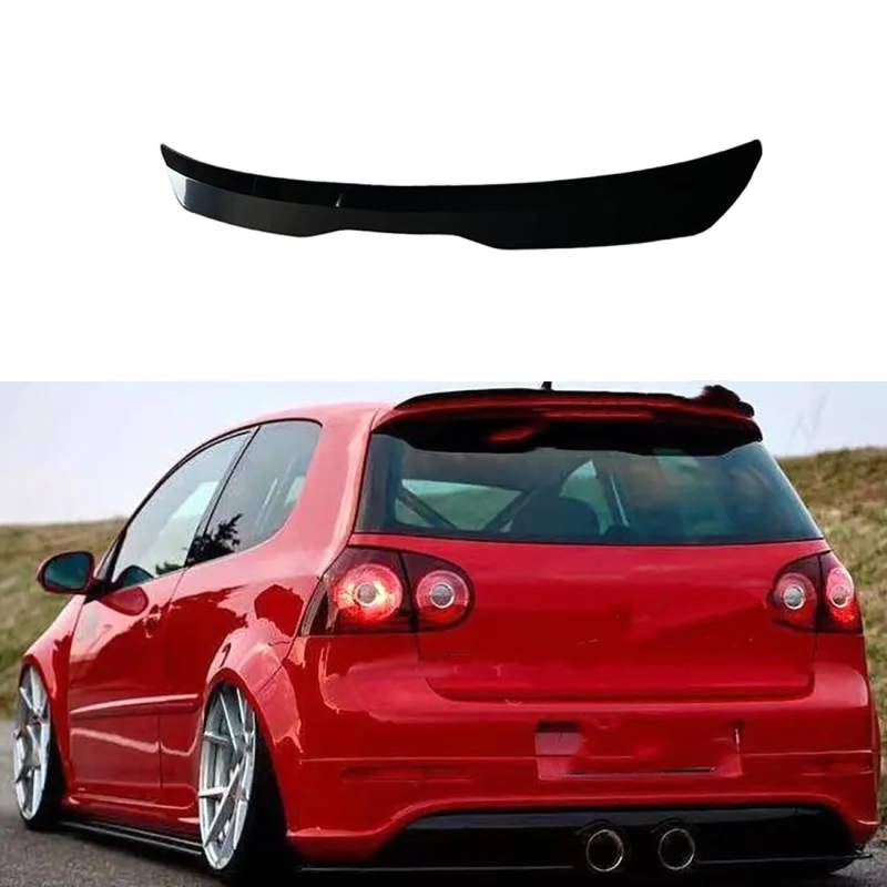 Zyfwzc Auto-Dachspoiler für VW Golf 5 MK5 R32 GTI R,Heckspoiler,ABS-Material,Glossy Black von Zyfwzc