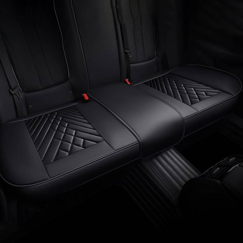 Zyfwzc Autositzbezug für Dongfeng Forthing T5 EVO 2021-2023,rutschfestes Sitzpolster,Autositzschoner,Black-Black- 1 Rear seat von Zyfwzc