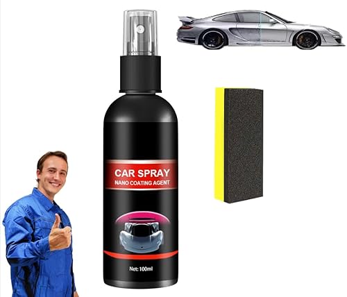 Zytuuob Autopolitur Karosserie Kratzer Entferner, Nuafix Nano Auto Spray, neuer Lackglanz Verbesserer, Autowachs Kratzerreparatur, Schnellreparatur Kratzerspray, Auto Polierset (1Pcs,100ml) von Zytuuob