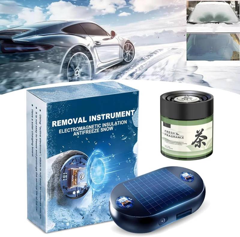 Zytuuob Elektromagnetisches Schneeräumgerät für Autos,Elektromagnetische Wellen zum Frostschutz zur Schneeräumung,Frostschutzgerät für Winter,Schneeräumgerät mit schneller und effizienter. (1PCS) von Zytuuob