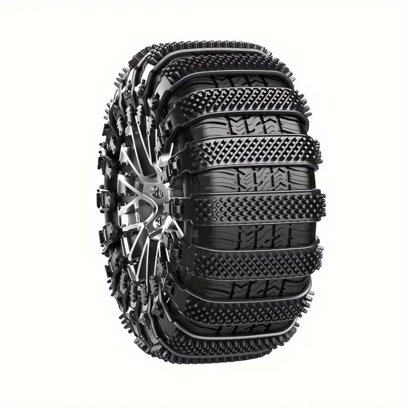 Auto-Schneeketten für Hyundai IX35 2010-2024, verstellbare Schneefahrketten, rutschfeste Sicherheitsketten für den Winter,D-Black 20Pcs(Four tires) von ZzQyy