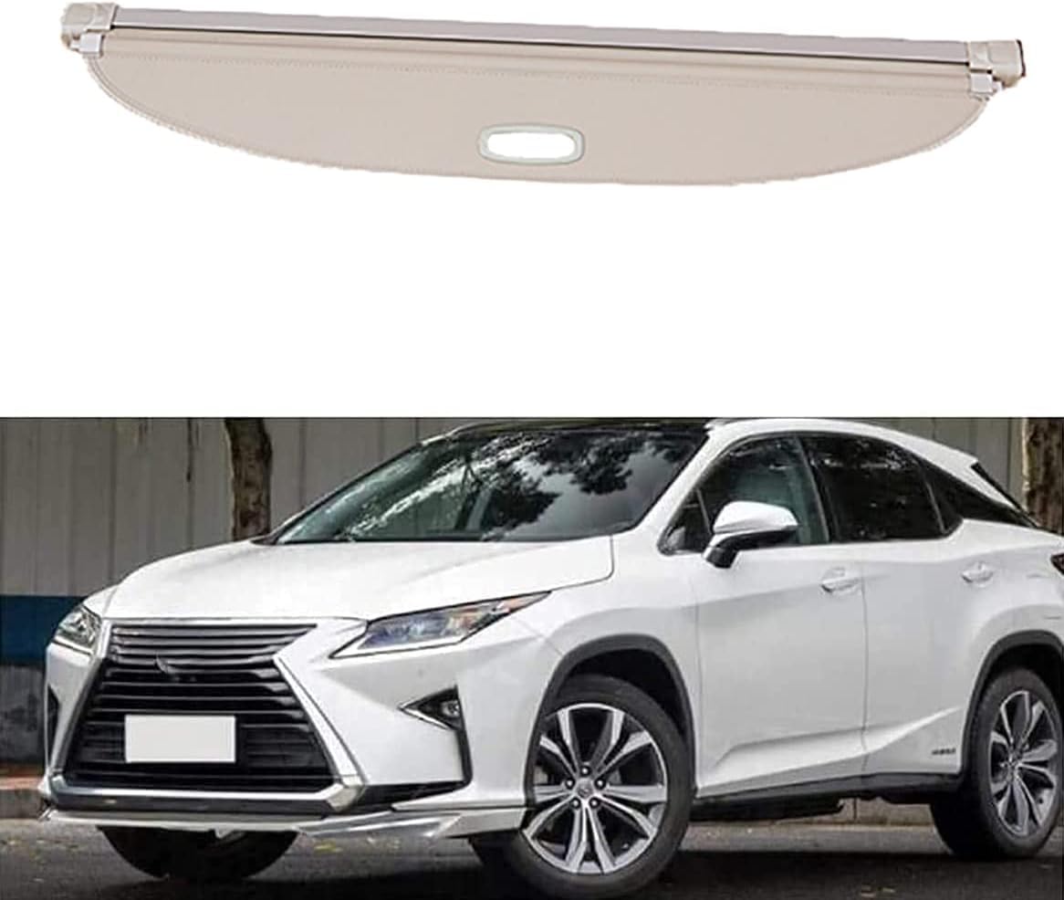 FüR Lexus Rx200t Rx270 Rx300 Rx350 Rx450h 2003-2021 Auto Hintere Kofferraum Hutablage, Hintere Kofferraum Hutablage,F-2016-2021-Beige von ZzYyyJie