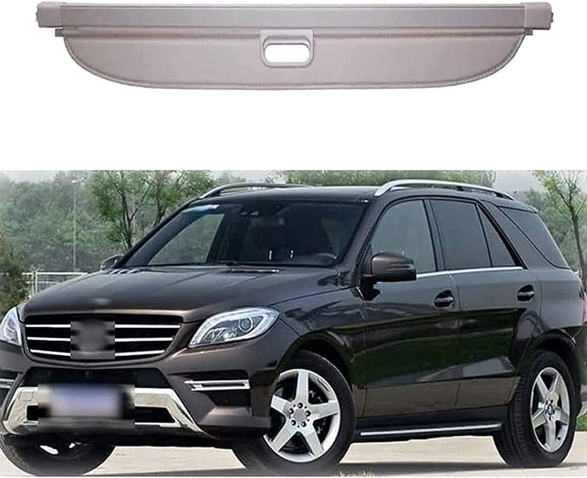 FüR Mercedes-Benz Ml W164 Ml320 Ml350 2012 2013 2014 2015 Auto Hintere Kofferraum Hutablage, Hintere Kofferraum Hutablage,B-Beige von ZzYyyJie