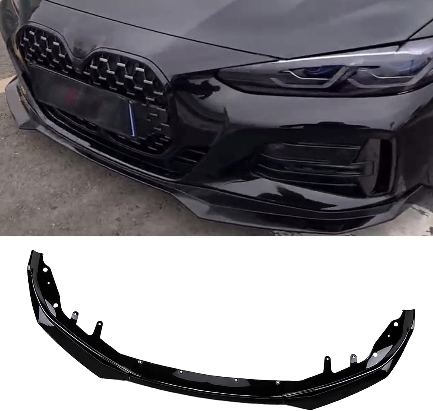 Für BMW 4er G22 M440i 2021 Auto Frontspoiler,Frontlippe Stoßstange Spoiler, Bodykit, Diffusor Protector Guard von ZzYyyJie