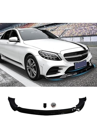 Für Mercedes Benz E Class W213 2016-2019 Auto Frontspoiler,Frontlippe Stoßstange Spoiler, Bodykit, Diffusor Protector Guard,B-Glossy Black von ZzYyyJie