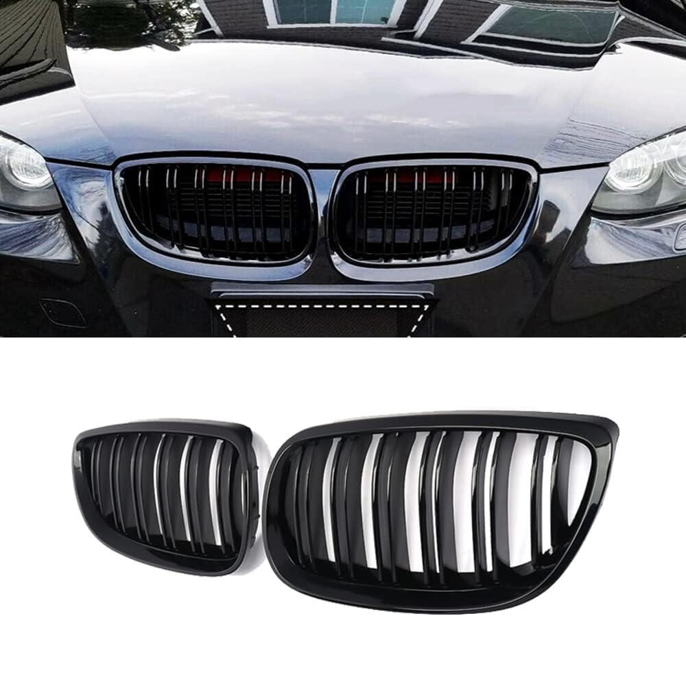 für BMW 2007-2010 E92 E93 Coupe Cabrio 335i 328i Pre-facelift 2008-2013 Autokühler-Frontgrill,Frontstoßstange,Racing-Kühlergrill,Modifikationszubehör,Frontgrill von ZzYyyJie