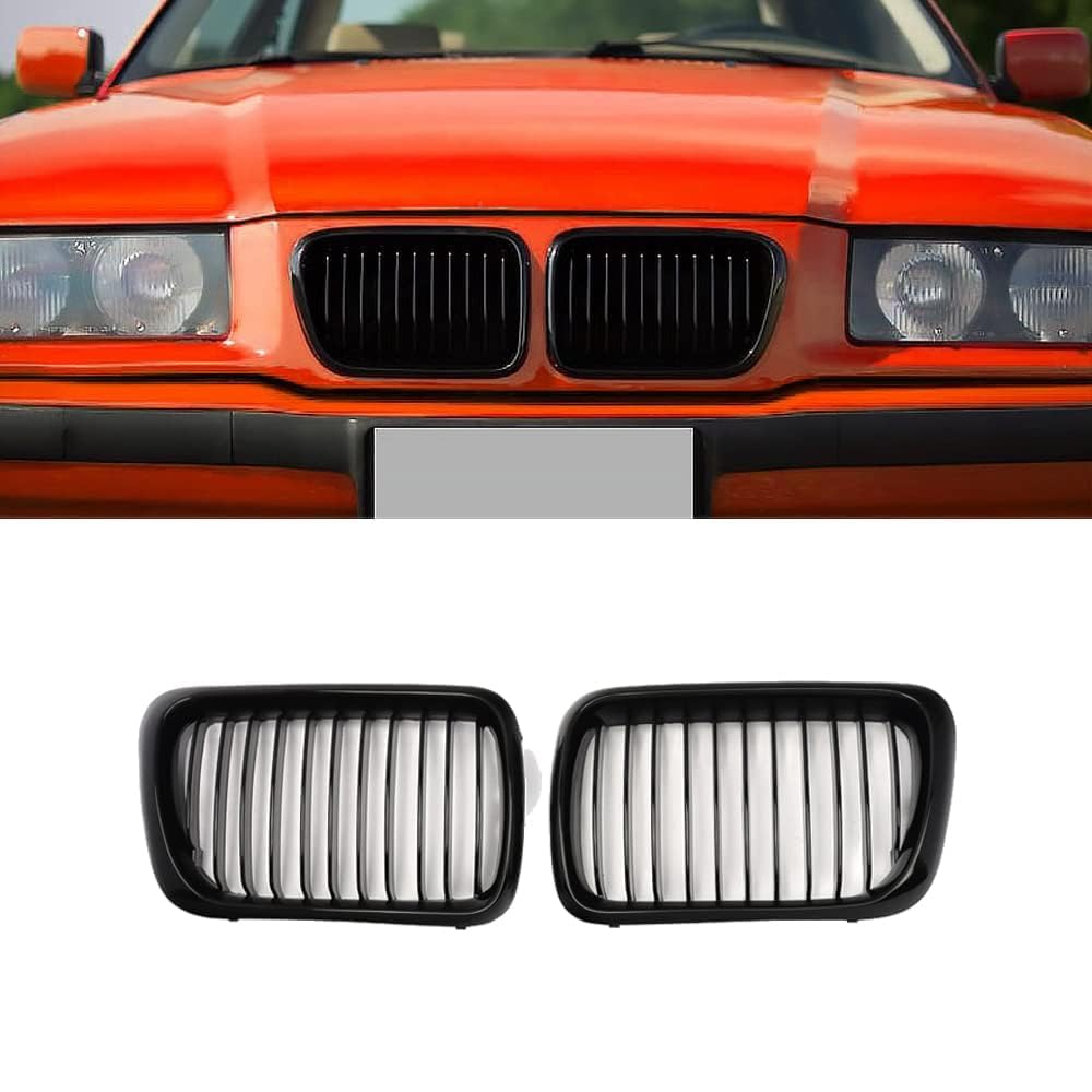 für BMW 3 Series E36 4DR/2DR M3 LCI 1997-1999 Autokühler-Frontgrill,Frontstoßstange,Racing-Kühlergrill,Modifikationszubehör,Frontgrill von ZzYyyJie