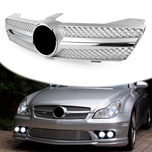 für Ben-z W219 CLS500 SLS600 CLS Class 2004-2007 Autokühler-Frontgrill,Frontstoßstange,Racing-Kühlergrill,Modifikationszubehör,Frontgrill,A von ZzYyyJie