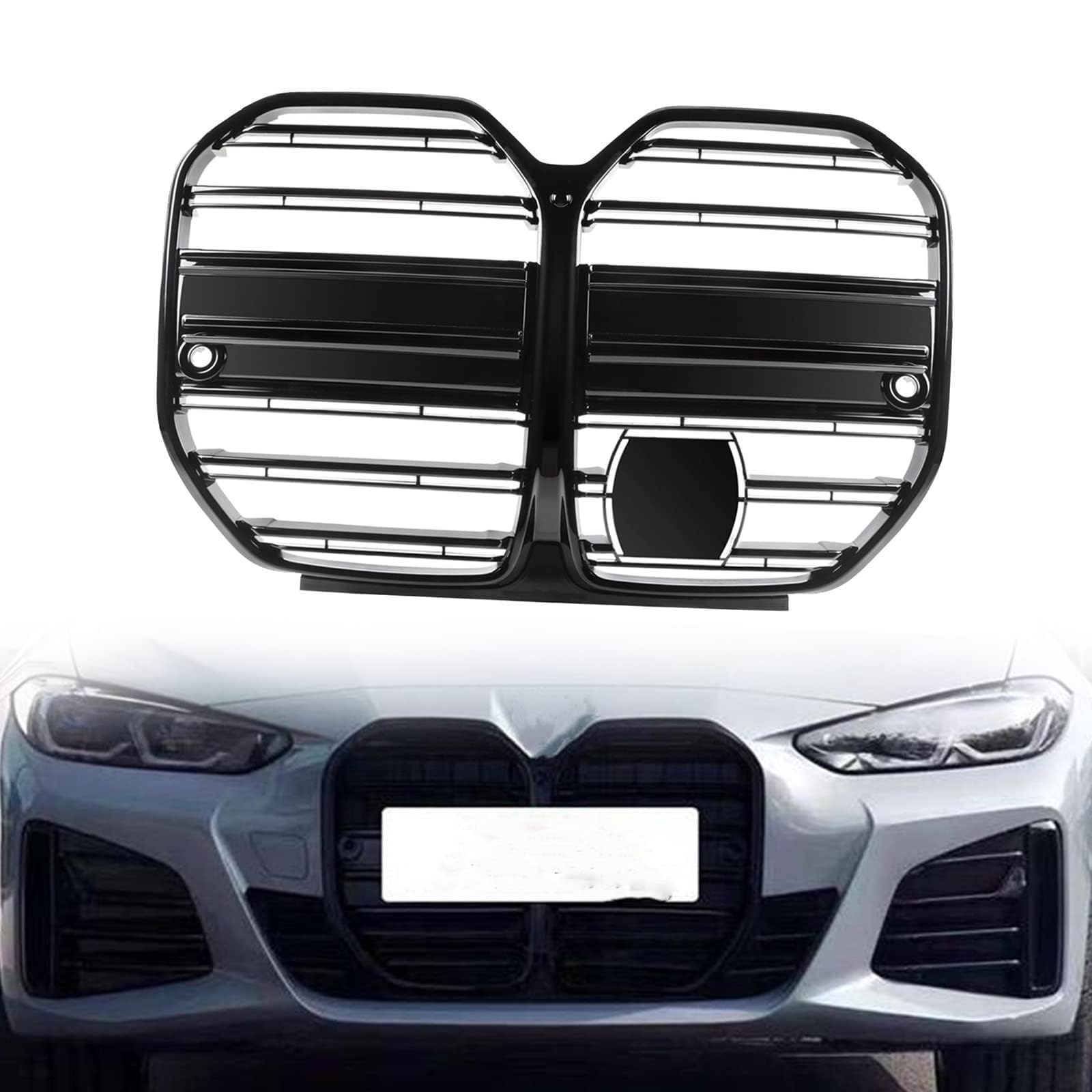 für Benz A Class W177 A180 A200 A250 A45 AMG 2019 2021 2022 Autokühler-Frontgrill,Frontstoßstange,Racing-Kühlergrill,Modifikationszubehör,Frontgrill von ZzYyyJie