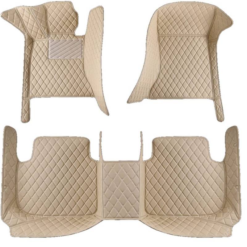 für LINCO Aviator(6seats with armrest) 2020 2021 2022 2023 AntiRutsch Vollständig umgebene Fußmatte Innenausstattung Zubehör,All Inclusive Autofußmatten,E/Beige von ZzYyyJie